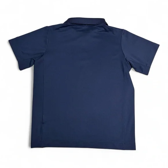 Boys Medium Blue Navy Nike Golf Dri-Fit Polo - Picture 2 of 3